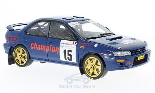 Diecast model cars Subaru Impreza 555 No.15 Tour de Corse 1996 M.Massarotto/Y.Bouzat 1/18 Sun Star