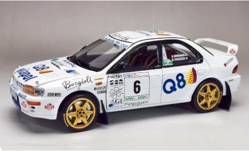 Diecast model cars Subaru Impreza 555 No.6 Rally Il Ciocco 1998 A.Navarra/R.Casazza 1/18 Sun Star