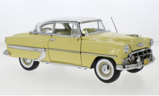 Diecast model cars Chevrolet Bel Air Coupe Hardtop yellow/white 1953 1/18 Sun Star