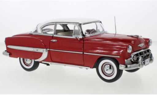 Diecast model cars Chevrolet Bel Air Coupe Hardtop red/white 1953 1/18 Sun Star
