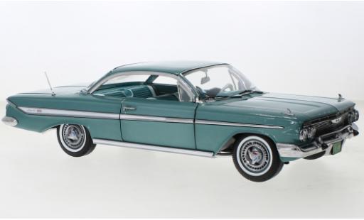 Diecast model cars Chevrolet Impala Coupe Sport metallise turquoise 1961 1/18 Sun Star