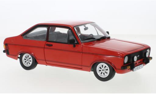 Diecast model cars Ford Escort Sport MK II 1600 red 1975 1/18 Sun Star
