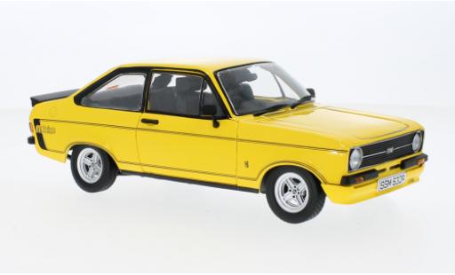 Diecast model cars Ford Escort Mexico MkII yellow RHD 1976 1/18 Sun Star