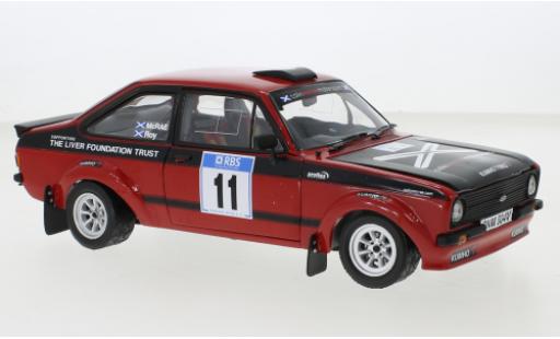 Diecast model cars Ford Escort RS 1800 MkII No.11 Rally Manx 2007 1/18 Sun Star