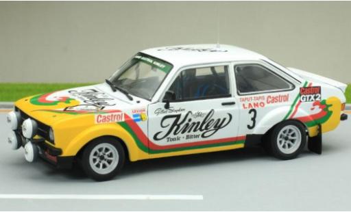 Diecast model cars Ford Escort RS 1800 MkII RS1800 No.3 Kinley Rally Ypern 1978 1/18 Sun Star