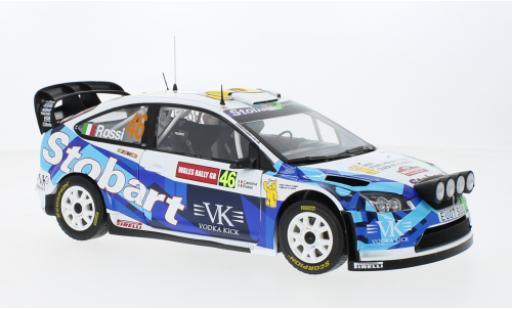 Diecast model cars Ford Focus RS WRC WRC07 No.46 Stobart Rally WM Rally Wales 2008 1/18 Sun Star