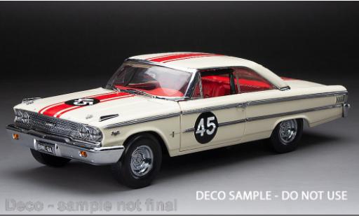 Diecast model cars Ford Galaxie 500 XL Hardtop No.45 BSCC 1963 1/18 Sun Star