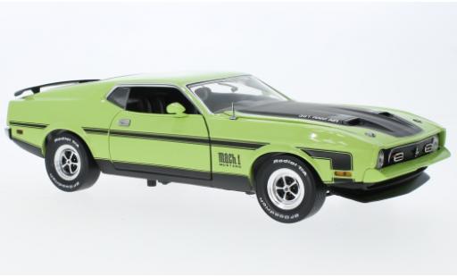 Diecast model cars Ford Mustang Mach 1 I la chaux/black 1971 1/18 Sun Star