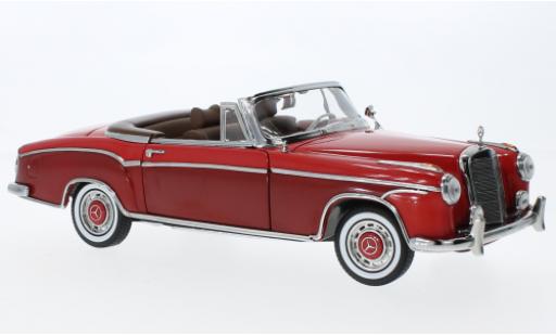 Diecast model cars Mercedes 220 Cabriolet SE (W128) red/red 1960 1/18 Sun Star