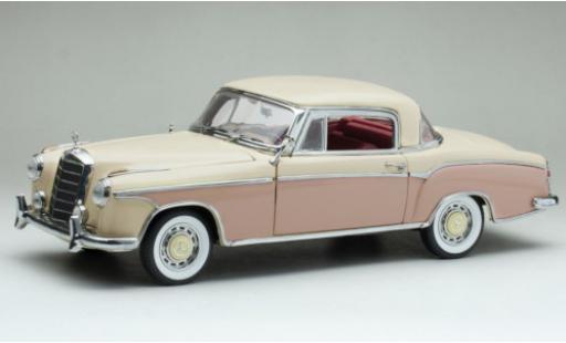 Diecast model cars Mercedes CLA Coupe 220 SE (W128) beige /pink 1958 1/18 Sun Star