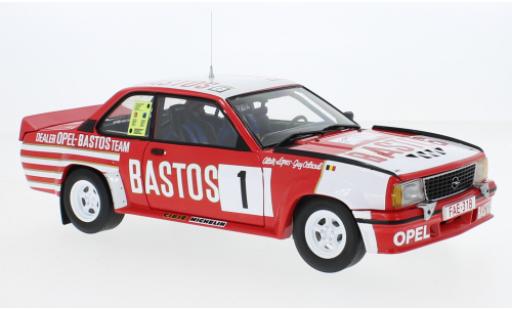 Diecast model cars Opel Ascona B 400 B No.1 Bastos Rally Team Bastos Circuit - Ardennes 1983 1/18 Sun Star