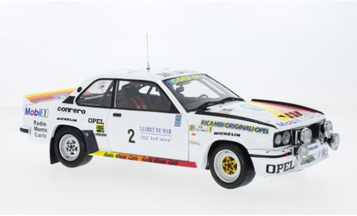 Diecast model cars Opel Ascona B 400 B No.2 Conrero Squadra Corse Rally WM Rally Costa Brava 1982 1/18 Sun Star