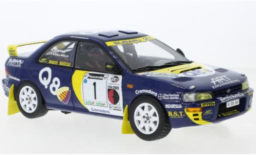 Diecast model cars Subaru Impreza 555 No.1 Rally Piancavallo 1998 1/18 Sun Star