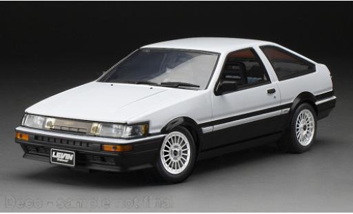 Diecast model cars Toyota Corolla Levin (AE86) white/black 1985 1/24 Sun Star