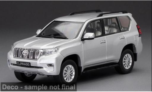 Diecast model cars Toyota Land Cruiser Prado silver 2018 1/43 Sun Star