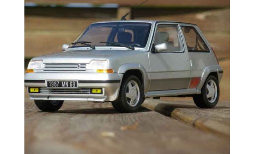 Renault 5 Phase 2 1/18 Norev GT Turbo 2 grey diecast model cars