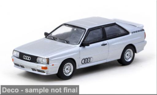 Diecast model cars Audi Quattro coupe silver 1980 1/64 Tarmac Works
