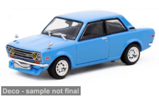 Diecast model cars Datsun 510 Sedan blue 1/64 Tarmac Works