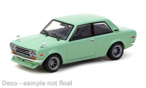 Diecast model cars Datsun 510 Sedan green 1/64 Tarmac Works