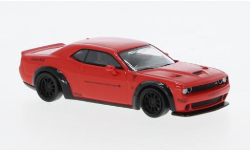 Diecast model cars Dodge Challenger SRT Hellcat LB-Works red 1/64 Tarmac Works