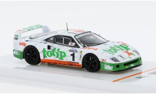 Diecast model cars Ferrari F40 GT No.1 Totip Italian Championship 1994 1/64 Tarmac Works