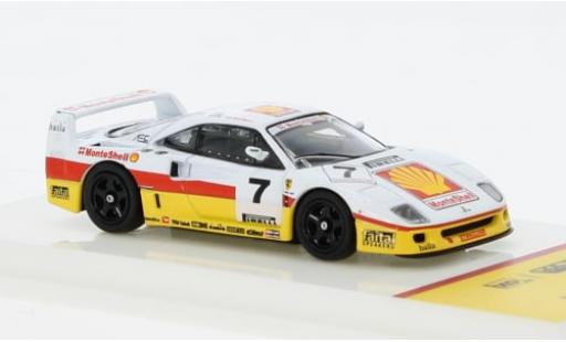 Diecast model cars Ferrari F40 GT No.7 MonteS Italian Championship 1993 1/64 Tarmac Works