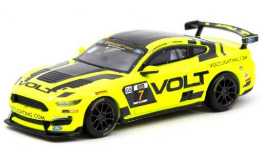Diecast model cars Ford Mustang GT4 No.7 Volt Racing Volt SportsCar Challenge 2018 A.Brynjolfsson/T.Hindman 1/64 Tarmac Works