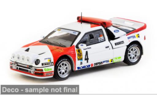 Diecast model cars Ford RS200 Rally RS2000 Catalunya 1986 #4 1/64 Tarmac Works