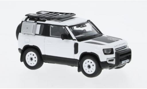 Diecast model cars Land Rover Defender 90 metallise white 1/64 Tarmac Works