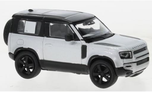 Diecast model cars Land Rover Defender 90 silver 1/64 Tarmac Works