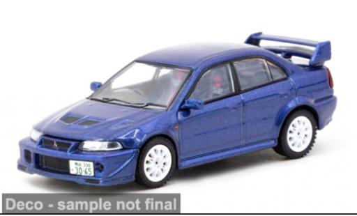 Diecast model cars Mitsubishi Lancer Evolution VI blue 1/64 Tarmac Works