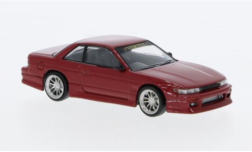 Diecast model cars Nissan Silvia S13 () Vertex metallise red 1/64 Tarmac Works