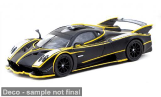 Diecast model cars Pagani Huayra R black/silver 1/64 Tarmac Works