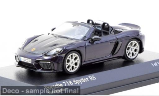 Diecast model cars Porsche 718 Spyder RS purple 1/64 Tarmac Works