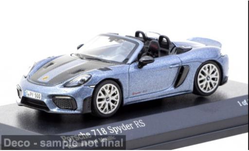 Diecast model cars Porsche 718 Spyder RS grey 1/64 Tarmac Works