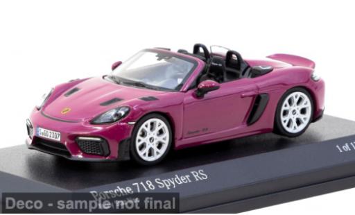 Diecast model cars Porsche 718 Spyder RS pink 1/64 Tarmac Works
