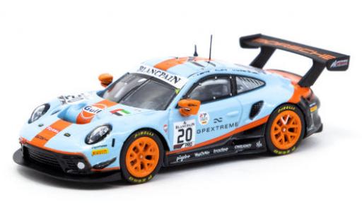 Diecast model cars Porsche 911 GT3 R (997) No.20 Gulf 24h Spa 2019 .Lietz/M.Christensen/K.Estre 1/64 Tarmac Works