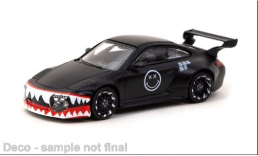 Diecast model cars Porsche 911 RWB Old &amp; New matt-black 1/64 Tarmac Works