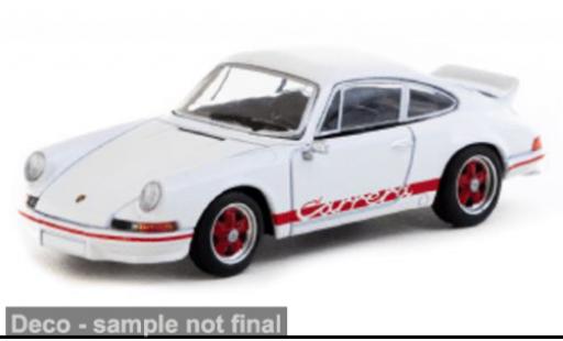 Diecast model cars Porsche 911 RS Carrera 2.7 white/red 1/64 Tarmac Works