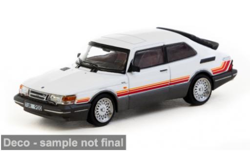 Diecast model cars Saab 900 Turbo white/Dekor 1/64 Tarmac Works