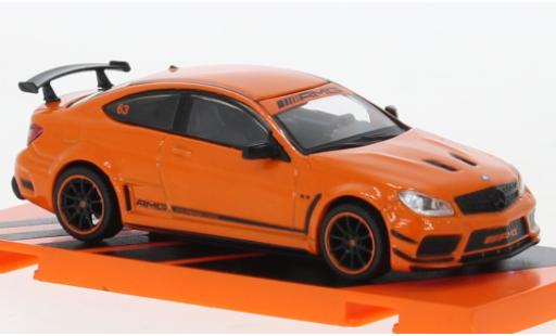 Diecast model cars Mercedes C AMG C63 Coupe Black Series orange 1/64 Tarmac Works