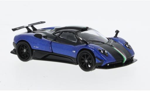 Diecast model cars Pagani Zonda Cinque metallise blue 1/64 Tarmac Works