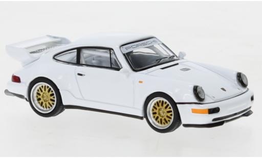 Diecast model cars Porsche 911 RSR 3.8 white 1/64 Tarmac Works