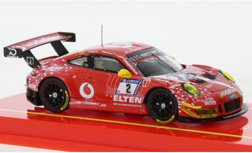 Diecast model cars Porsche 911 GT3 R No.2 24h Nuerburgring 2018 1/64 Tarmac Works