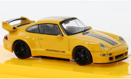 Diecast model cars Porsche 911 Base Gunther Works yellow 1/64 Tarmac Works