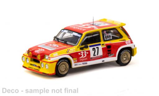 Diecast model cars Renault 5 Maxi Turbo No.27 Rally WM Tour de Corse 198 1/64 Tarmac Works
