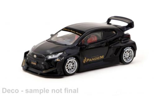 Diecast model cars Toyota Yaris Pandem GR black 1/64 Tarmac Works