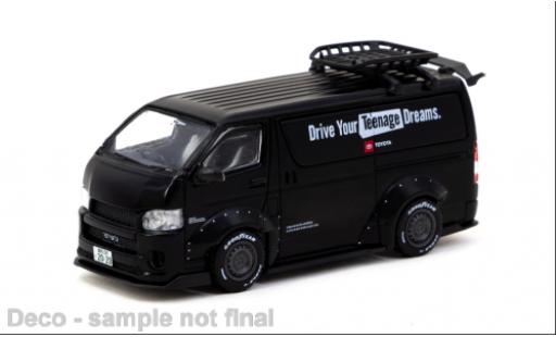 Diecast model cars Toyota Hiace Widebody black 1/64 Tarmac Works
