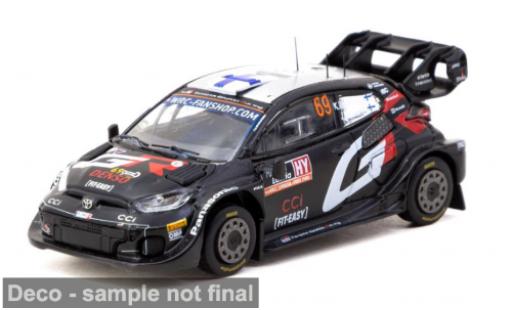 Diecast model cars Toyota Yaris Rally1 GR Hybrid Rally Latvia 2024 Gazoo Racing WRT #69 1/64 Tarmac Works
