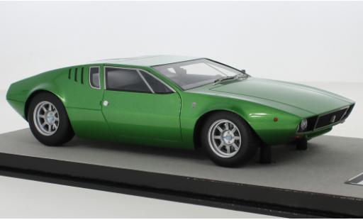 Diecast model cars De Tomaso Mangusta Coupe metallic green 1971 1/18 Tecnomodel